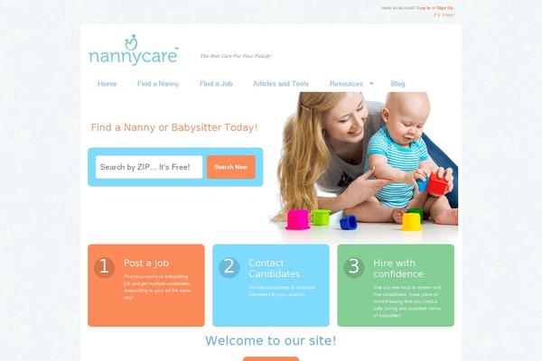 nannycare.com site used Babysitter