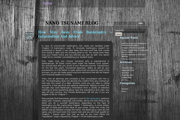nano-tsunami.com site used Pellucid Dashed