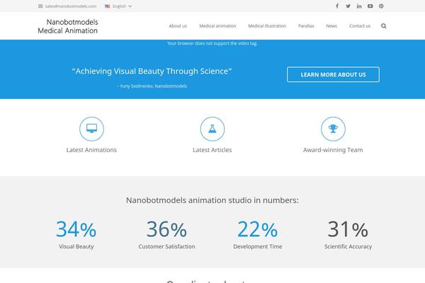Impreza theme site design template sample