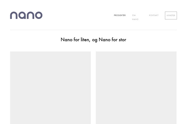 Nano theme site design template sample