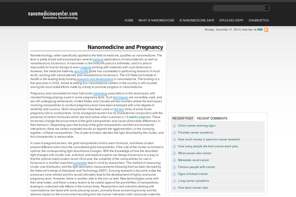 nanomedicinecenter.com site used Statement