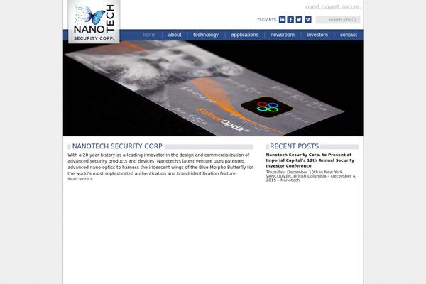 nanosecurity.ca site used Nanotech