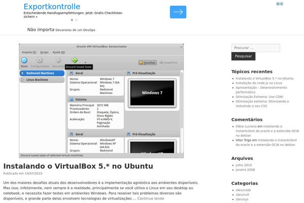 WordPress website example screenshot