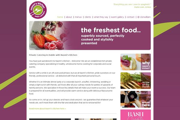 Kitchen theme site design template sample