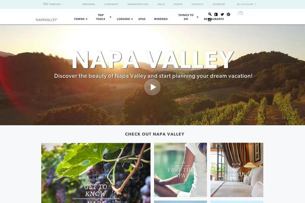 napavalley.com site used Napavalley