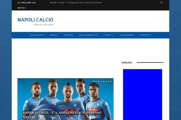 Napoli website example screenshot