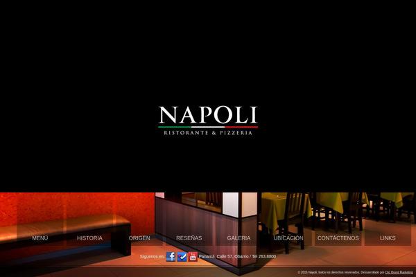 Napoli theme site design template sample