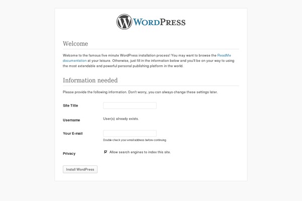 WordPress website example screenshot