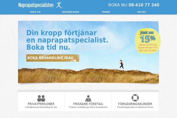 naprapatspecialisten.se site used Naprapat