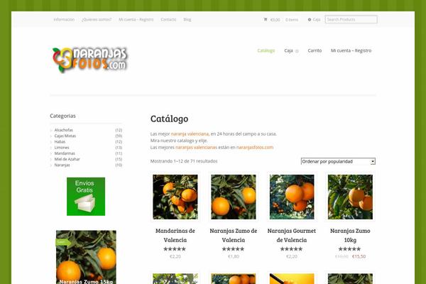 naranjasfoios.com site used Organiqo-child