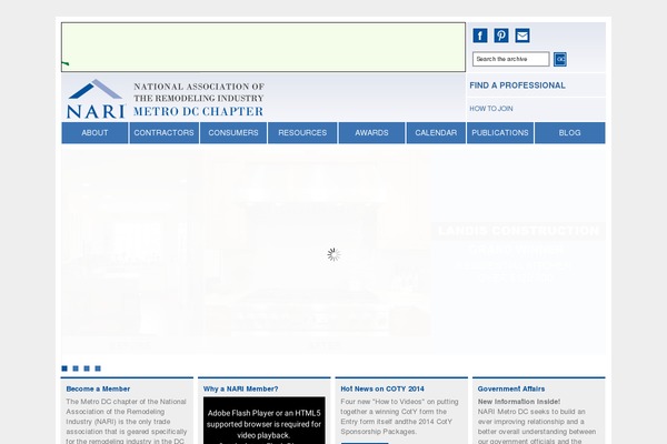 WordPress website example screenshot