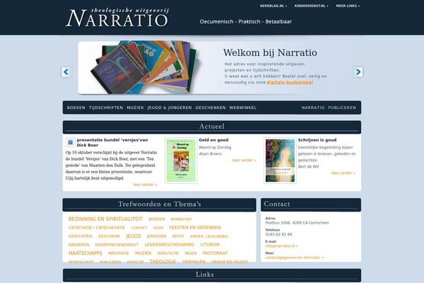 narratio.nl site used Zinfolio-theme