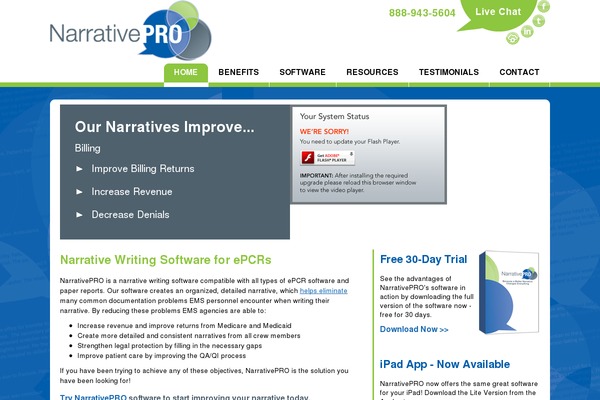 narrativepro.com site used Narrativepro