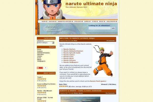 narutoultimateninja.net site used Naruto-strikes-back
