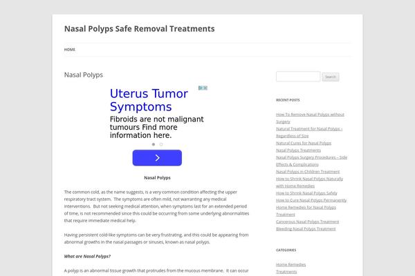 Twenty Twelve theme site design template sample