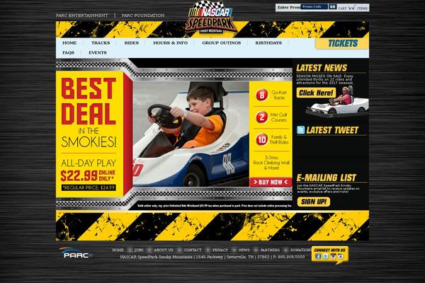 nascarspeedpark.com site used Nascp