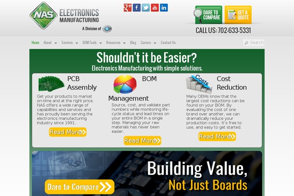 naselectronicsmanufacturing.com site used Nas-ws