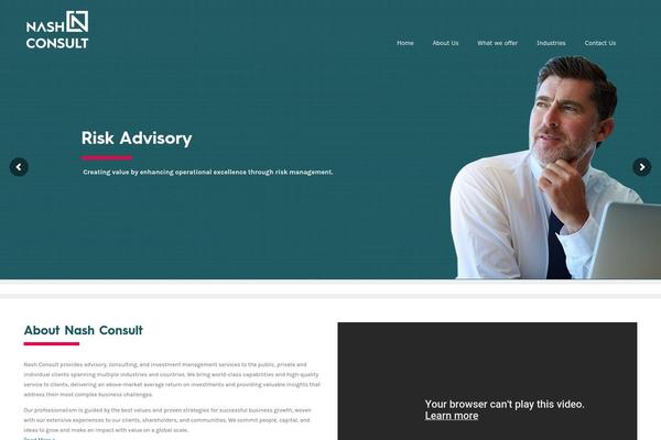 Nash theme site design template sample