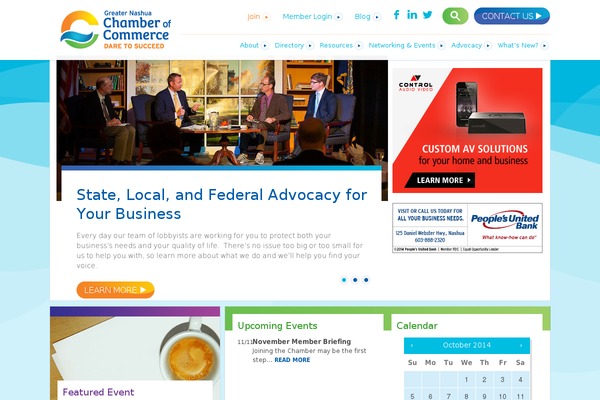 Chamber theme site design template sample