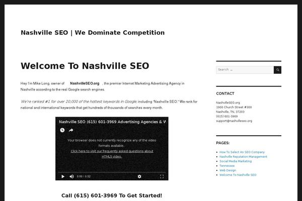 Twenty Sixteen theme site design template sample