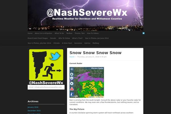 Site using NOAA Weather plugin
