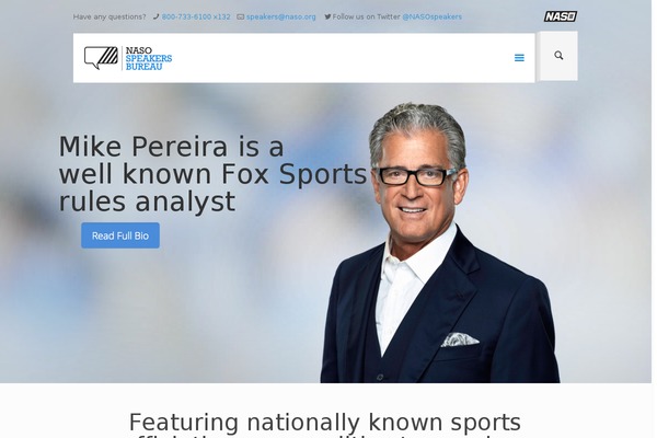 nasospeakersbureau.com site used BeTheme