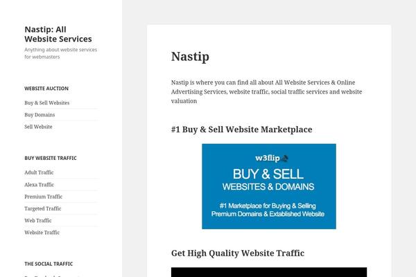 Twenty Fifteen theme site design template sample