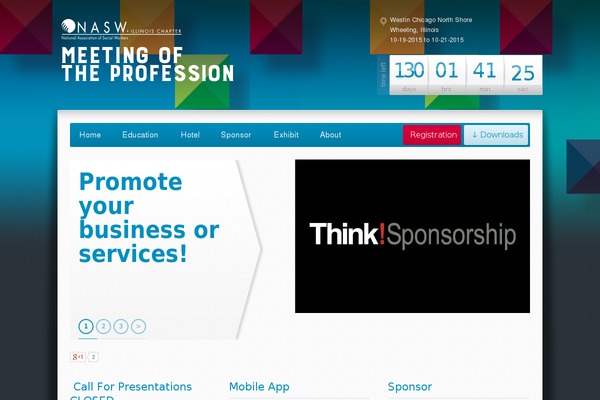 naswilmeets.org site used Expo18 Responsive Event Conference WordPress Theme