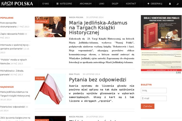 naszapolska.pl site used Newstar