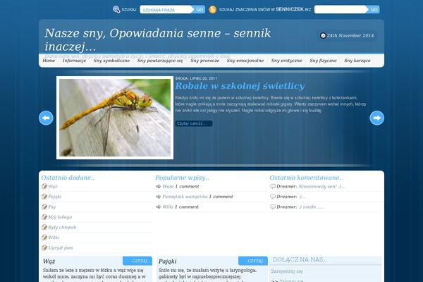 nasze-sny.pl site used Aloy