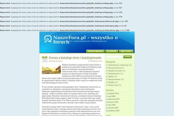 naszefora.pl site used Glossyblue-1-4-pl