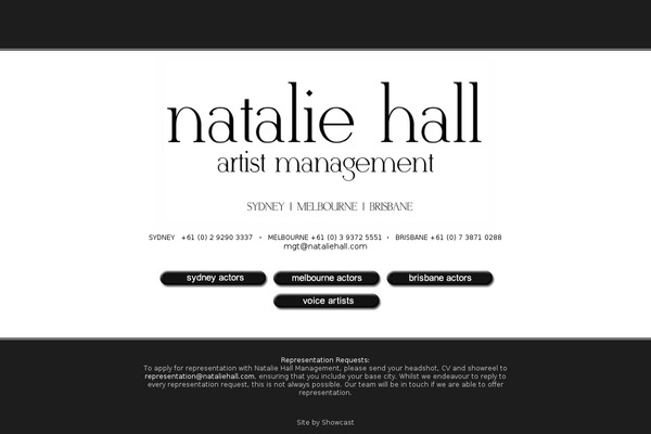 nataliehall.com site used Actor-feed