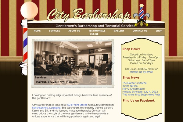 natchitochesbarbershop.com site used Citybarber