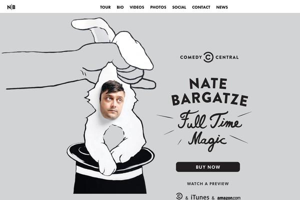 natebargatze.com site used Nate