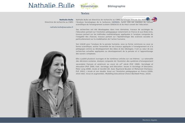 nathaliebulle.com site used Bulle