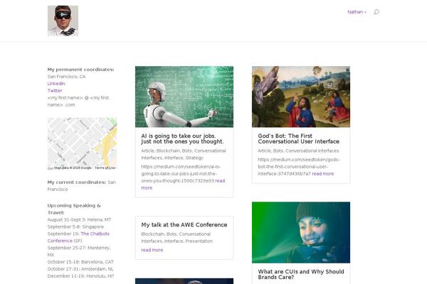 WordPress website example screenshot