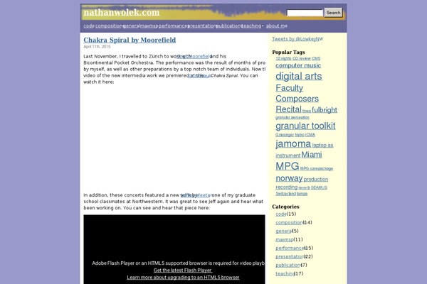 WordPress website example screenshot