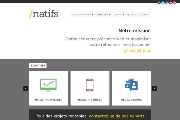 natifs.ca site used Stand