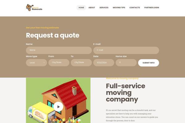 MoveMe theme site design template sample