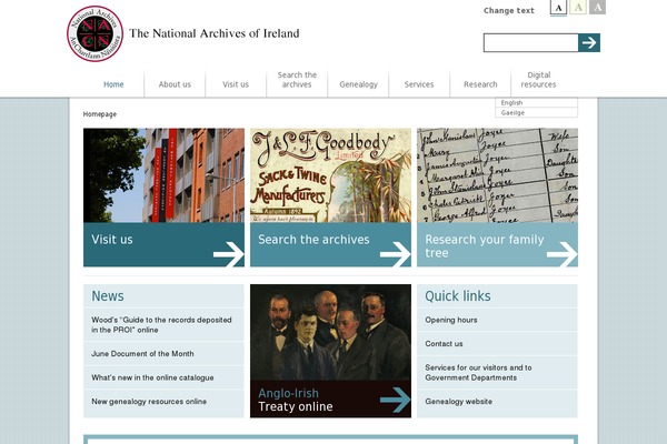 nationalarchives.ie site used Nationalarchives