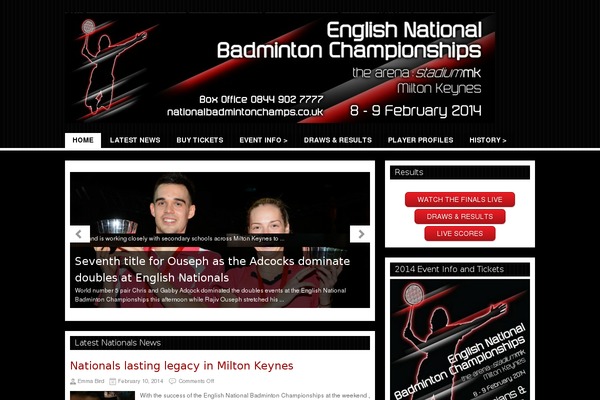 nationalbadmintonchamps.net site used Zinnews