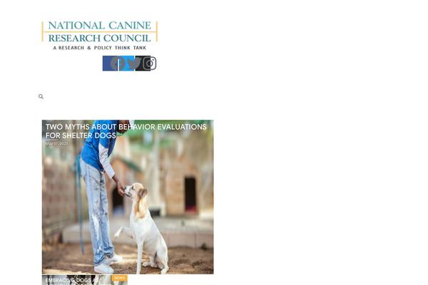 nationalcanineresearchcouncil.com site used Agency Starter