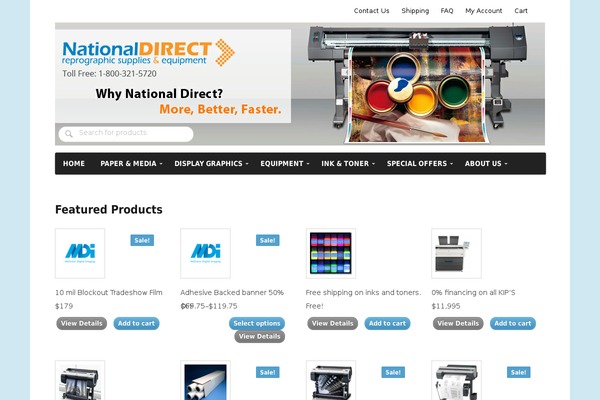 nationaldirectrepro.com site used Freshysites