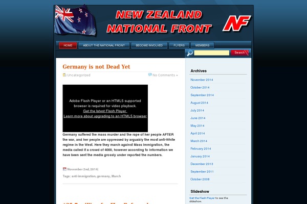 nationalfront.org.nz site used Slim-glassy