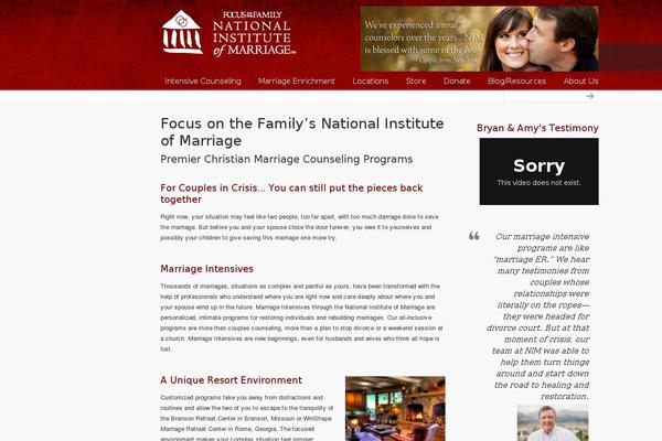 nationalmarriage theme websites examples