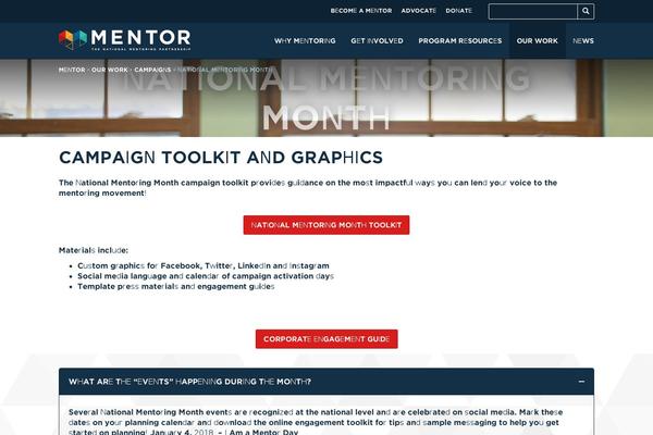 Mentor theme site design template sample