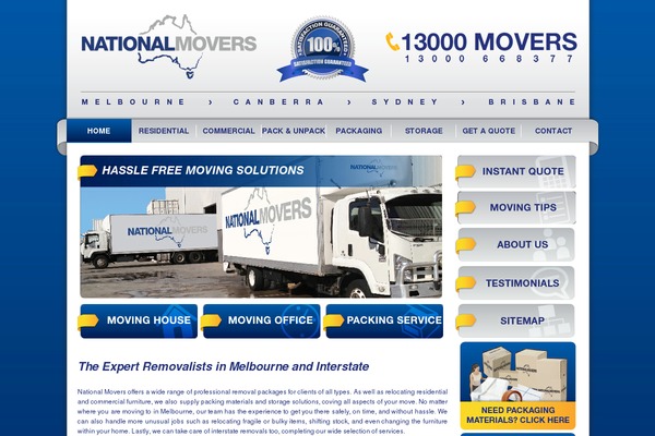 nationalmovers.com.au site used Mover