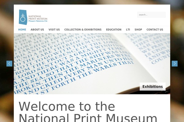 nationalprintmuseum.ie site used Npm