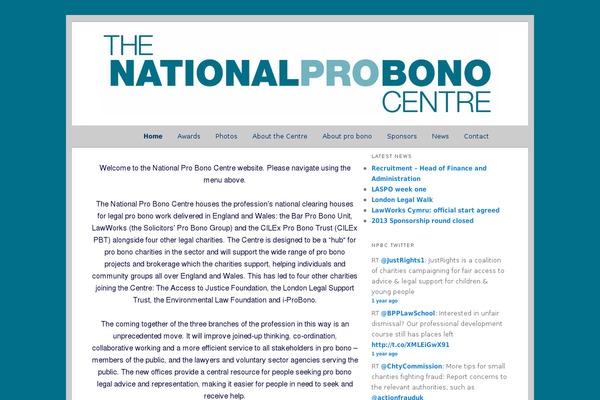 nationalprobonocentre.org.uk site used Probono