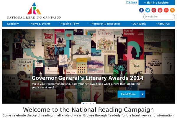 nationalreadingcampaign.ca site used Wp-peapod